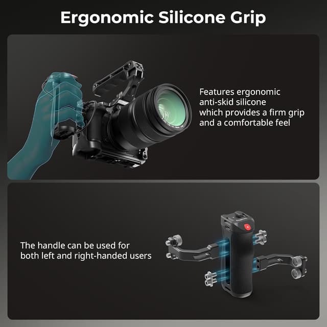 Thumbnail 4 de SmallRIG Poignée latérale avec déclencheur 43 mm 🎥