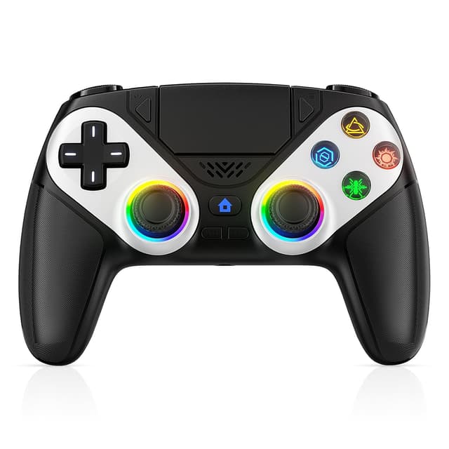 Detalle de GGiking RGB Wireless Controller für PS5/PS5 Pro/PS5 Slim & PC – Bluetooth Gamepad mit Rückenpaddel, Turbo & Makro, Dual-Vibration
