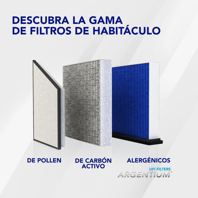 Detalle de UFI Filters Filtro de Habitáculo 54.143.00 Carbón Activo