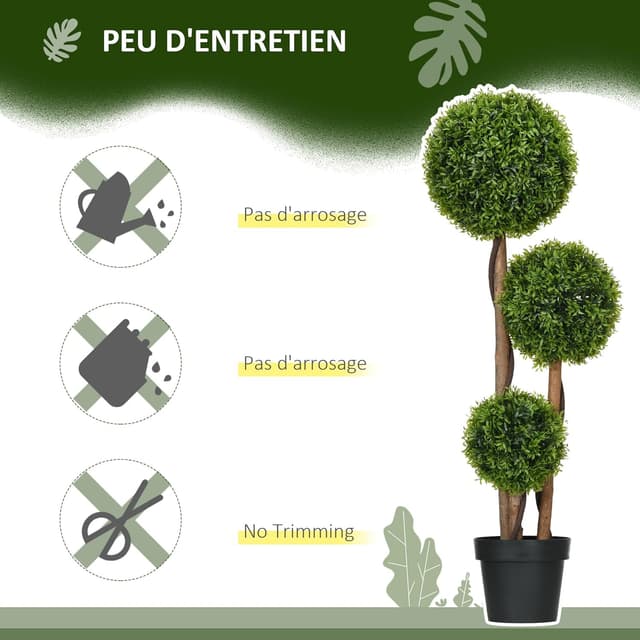 Thumbnail 4 de HOMCOM Arbre artificiel buis 110 cm