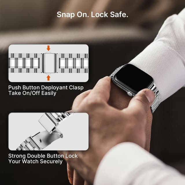 Thumbnail 6 de Fullmosa Stainless Steel Apple Watch Strap 49mm