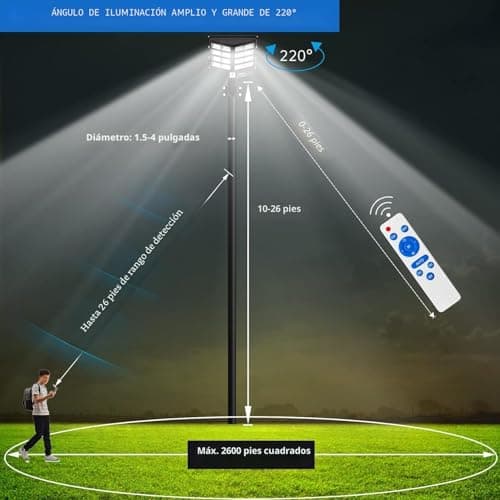 Detalle de Lampe solaire JAYNLT Y-3000W 6500K ⚡