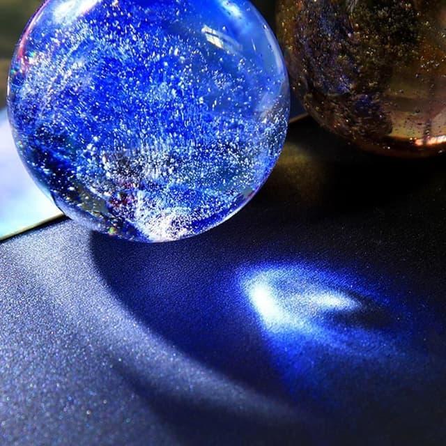 Thumbnail 3 de 7 boules de cristal colorées 40 mm LED