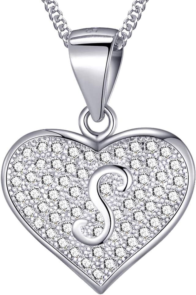 Detalle de MASADA Collana argento 925 cuore con zirconi