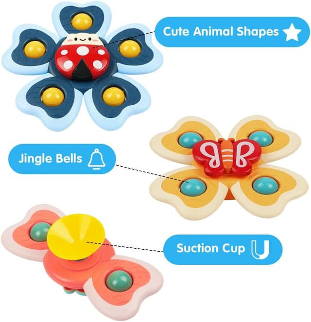 Thumbnail 2 de Vicloon Giocattolo a Ventosa per Bambini 4pz