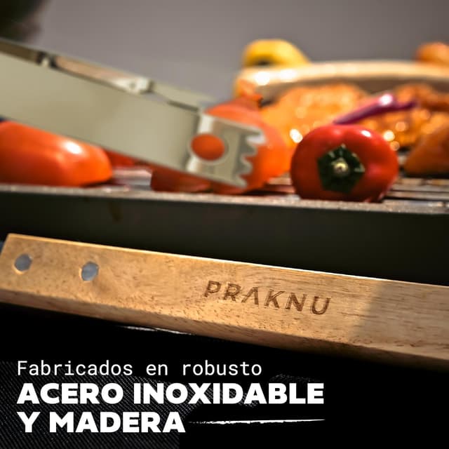 Thumbnail 2 de Praknu Accesorios Barbacoa 4 Piezas