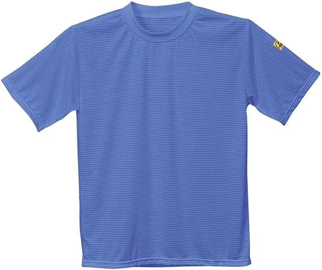 Detalle de Portwest T-shirt antistatique ESD EN 1149-5 Bleu Hamilton (AS20HBRS) – Taille S