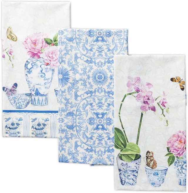 Detalle de Maison d' Hermine Kitchen Towels 27.5" cotton set of 3