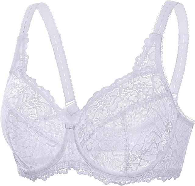 Detalle de DELIMIRA Damen Minimizer-BH in großen Größen (ohne Polster) mit Vollschalen und Spitze