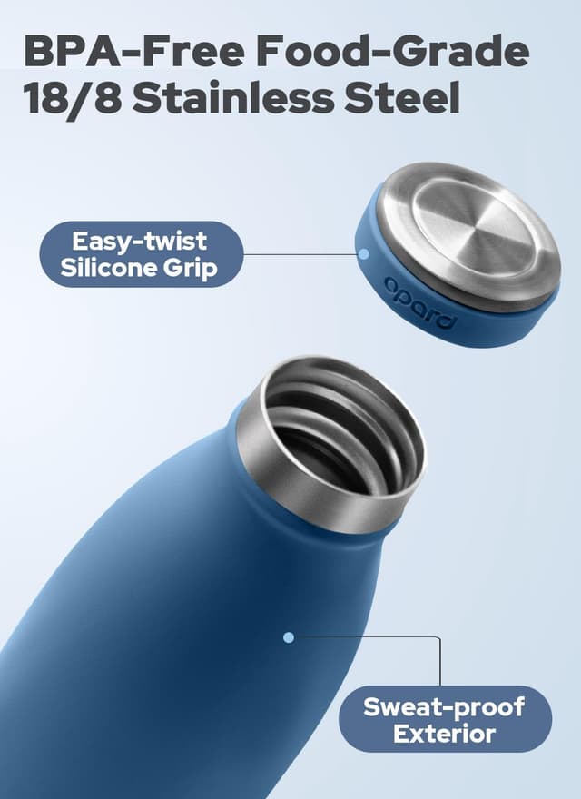 Detalle 2 de Insulated water bottle 500ml, 36hrs cold