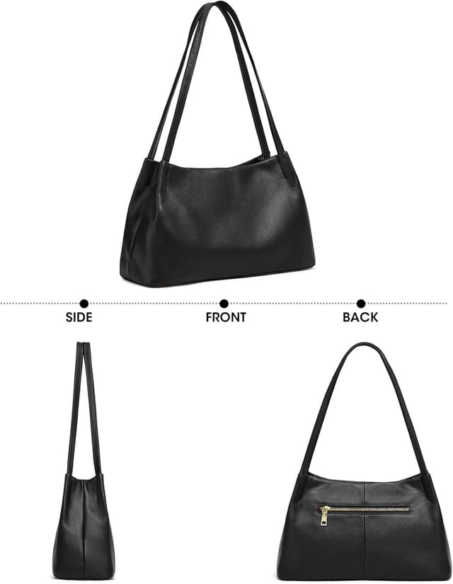 Thumbnail 6 de Kattee Sacs à main cuir véritable 34 cm