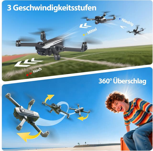 Thumbnail 6 de DEERC D25 Faltbare Drohne