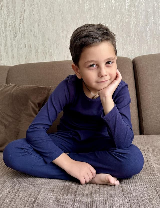 Detalle 2 de Arshiner intimo termico bambino invernale in bambù/poliestere con maglia e pantaloni 5-12 anni