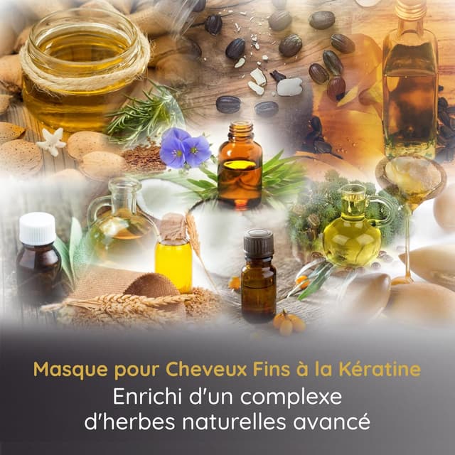 Detalle 2 de Vitamins Masque Keratine Cheveux Fins 2‑en‑1
