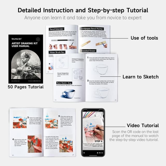 Thumbnail 6 de Shuttle Art Sketching Pencils 124 pack