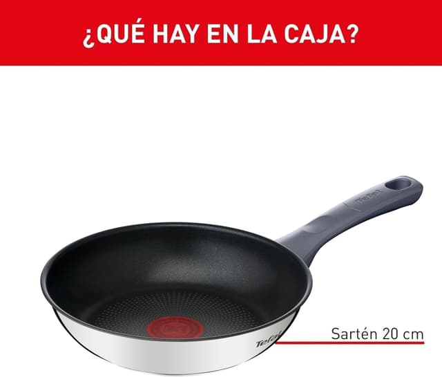 Detalle 2 de Tefal Daily Cook - Sartén baja de 20 cm 🍳 Duradera y segura