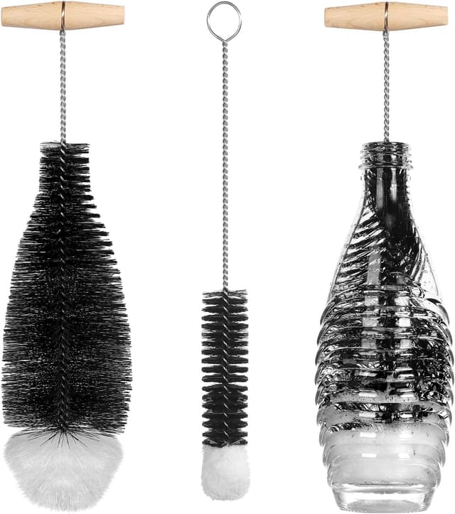 Imagen de LEBEXY Flaschenbürste Glasflaschen 2er Set en OfertitasTOP