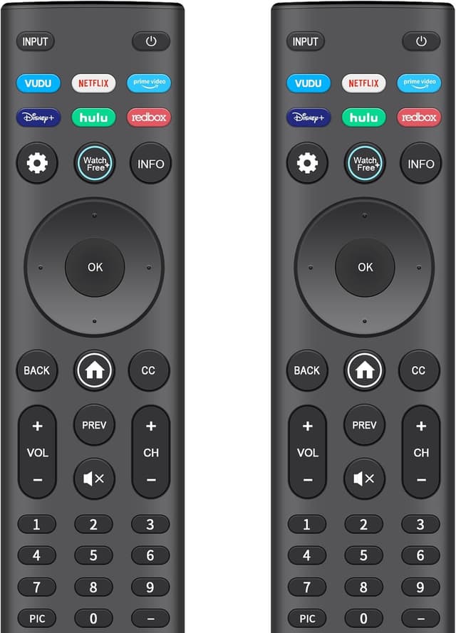Detalle de Replacement 2-Pack Remote Control for VIZIO Smart TVs (XRT140 / XRT136 compatible)