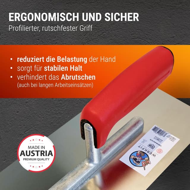 Detalle de Glättekelle Set für Gips 100 mm