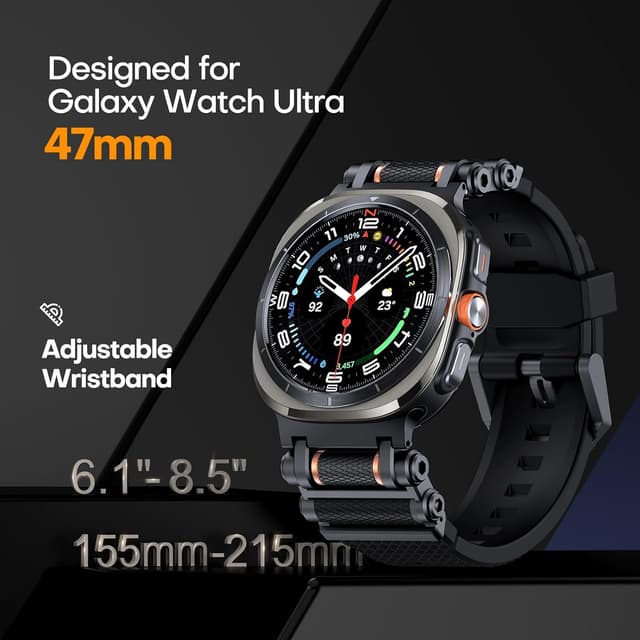 Thumbnail 1 de TAURI Galaxy Watch Ultra 47mm rugged band