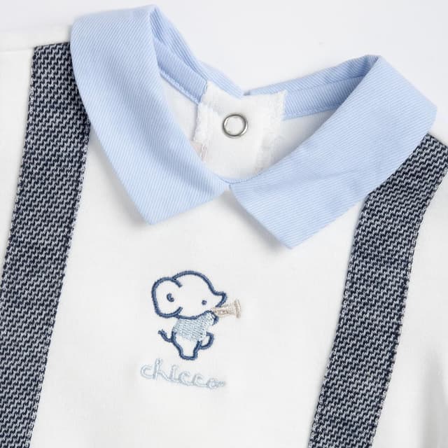 Detalle de Chicco Tutina neonato in morbido cotone con apertura a patello 0-24 mesi