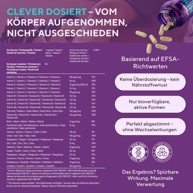 Thumbnail 6 de SUPLINT Multivitamin Männer A‑Z Kapseln 180