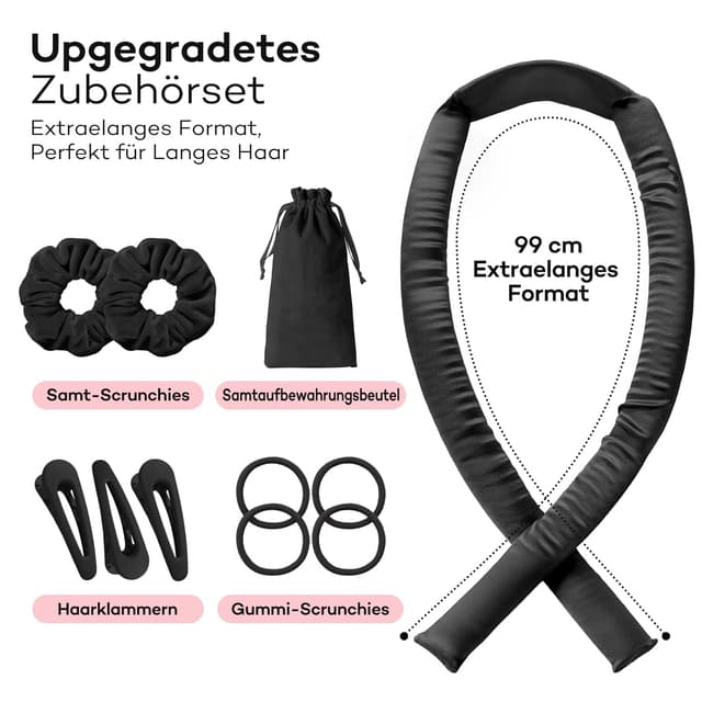 Thumbnail 6 de Umisleep Seide Heatless Lockenwickler (99 cm) – Lockenband fürs Overnight-Styling ohne Hitze