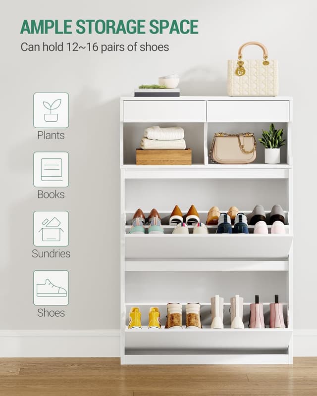 Thumbnail 6 de Hzuaneri zapatero estrecho de madera 16 pares