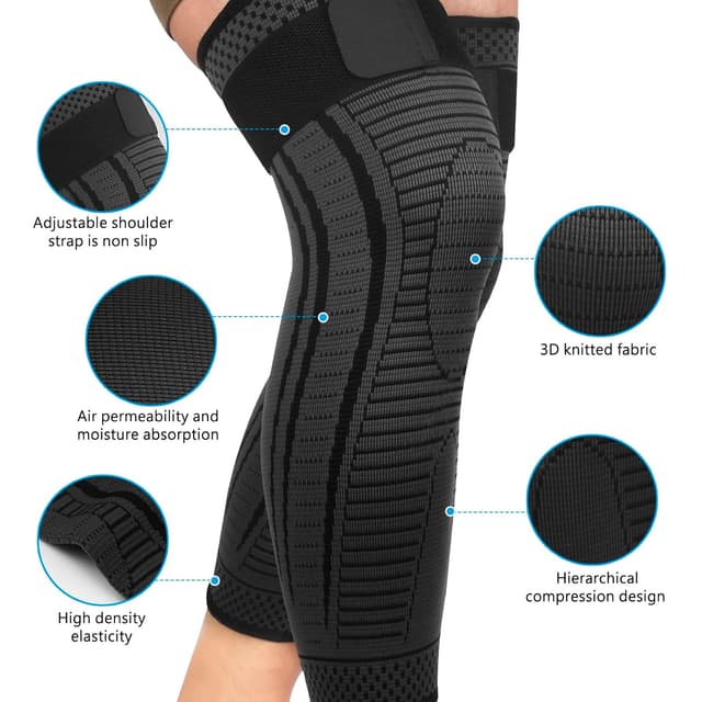 Thumbnail 1 de Ruilaibao Full Leg Compression Sleeves X-Large