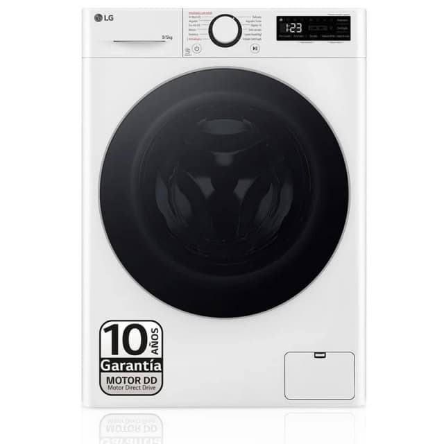 Detalle de LG F2DR5S09A1W lavasecadora 9 kg💦