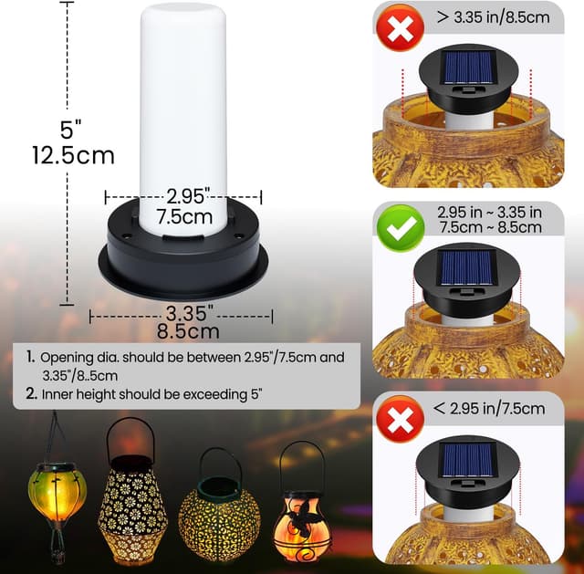 Detalle 2 de Daknswte solar panel 8.5cm replacement