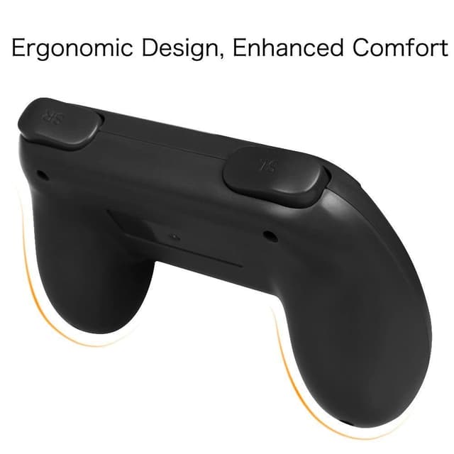 Detalle de FINTIE Grip-Kit für Joy-Con (kompatibel mit Switch/Switch OLED) – 2 Stück, ergonomische Griffe in Schwarz