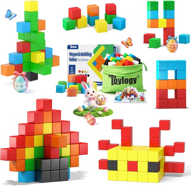 Detalle de 48PCS Magnetic Blocks Large STEM Toy for Ages 3–6 🧩