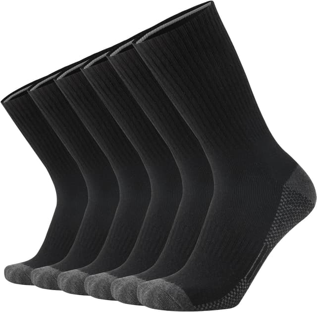 Detalle de ONKE Extra-Heavy Full-Foot Terry Crew Work Socks (Steel Toe, Moisture Wicking, Cushioned)