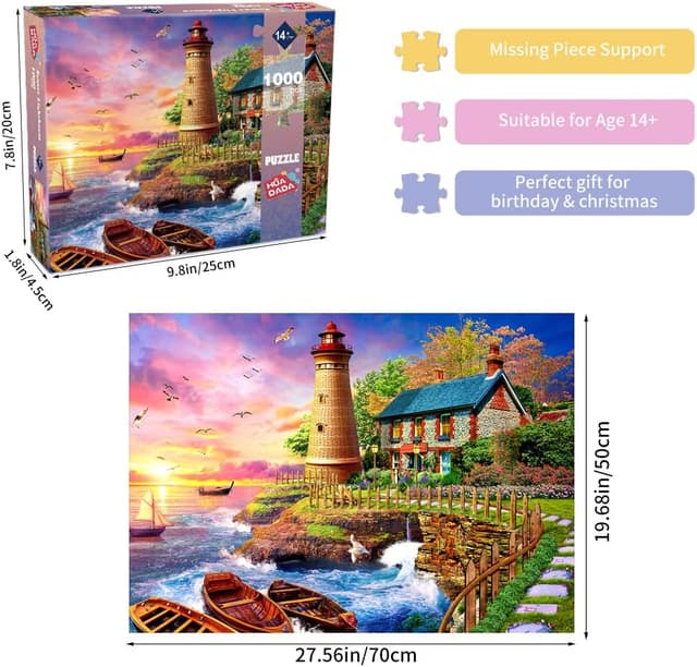 Detalle de 1000 piece jigsaw puzzle for adults