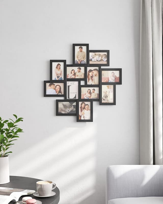 Thumbnail 7 de SONGMICS Collage de Marcos de Fotos 12 Piezas 🖼