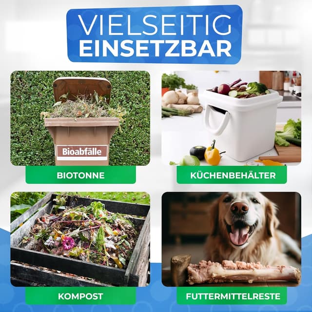 Detalle 2 de Patronus Biotonnenpulver gegen Maden und Geruch – 2,5 kg Vorteilspack für Mülltonne & Biotonne