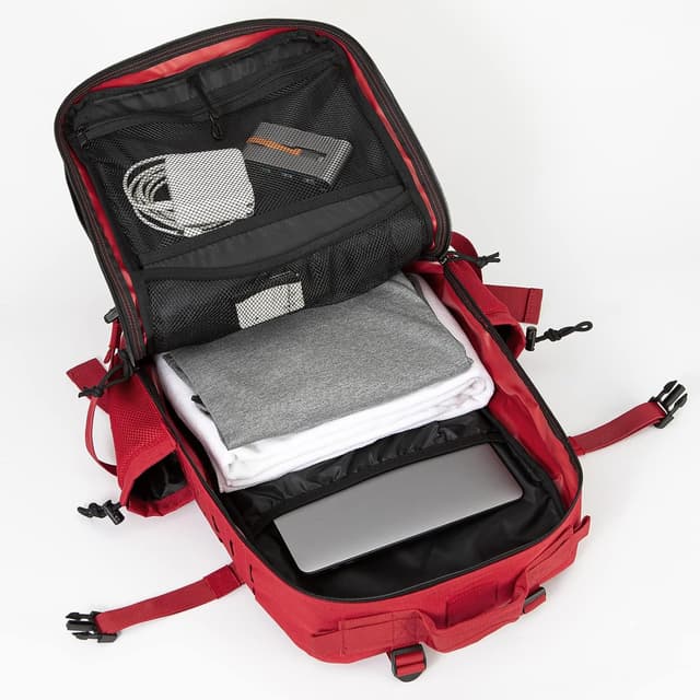 Thumbnail 6 de QT&QY sac à dos tactique 25L/45L Molle 17" avec porte-bouteille