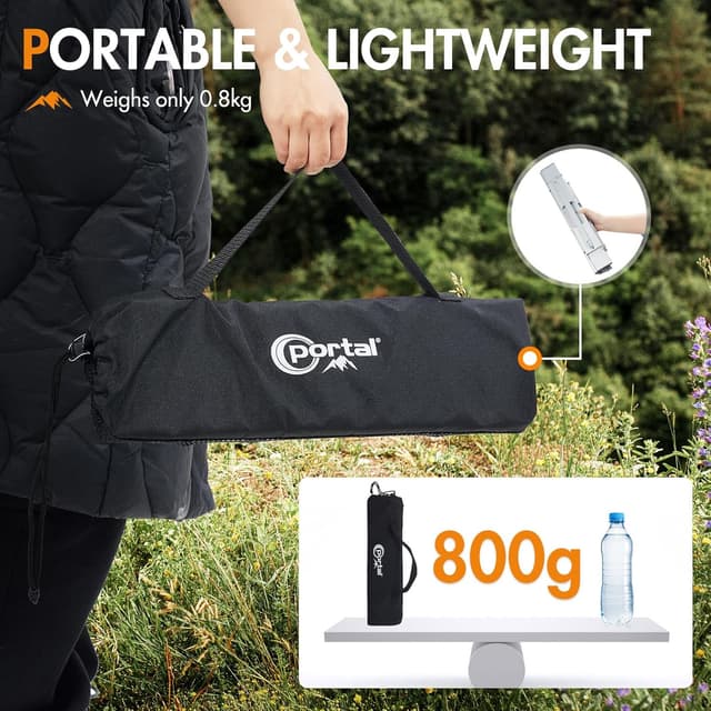 Thumbnail 4 de Portal Small Folding Camping Table 40x29x16cm