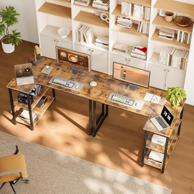 Detalle 1 de Coleshome Gaming Tisch Eckschreibtisch 100x70 cm