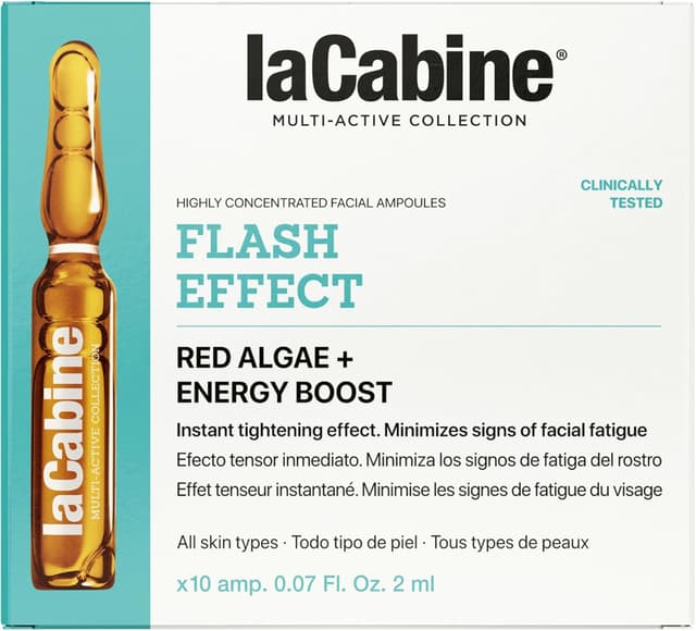 Detalle de Ampollas Efecto Flash 10 x 2 ml per un effetto tensore immediato sul viso