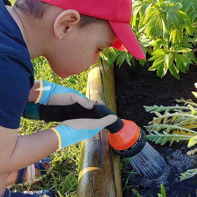 Detalle 2 de SLARMOR Kids Gardening Gloves (Ages 3–6) – Waterproof & non-slip latex-coated gloves for boys and girls