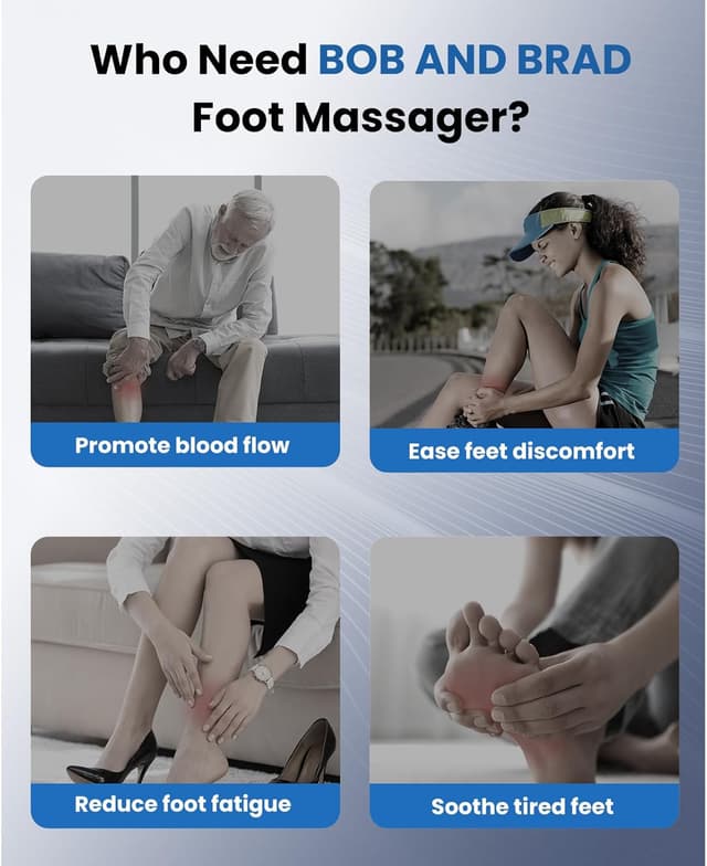 Detalle 2 de BOB AND BRAD Fußmassagegerät Wärme 3 Stufen