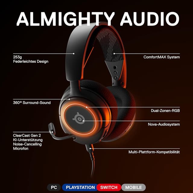 Thumbnail 2 de SteelSeries Arctis Nova 3 Gaming-Headset