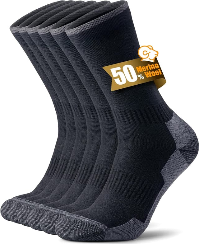 Imagen de RUIXUE Merino Wool Hiking Socks 3-Pack en OfertitasTOP