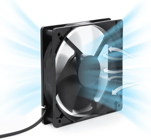 Detalle de SUNYIMA Solar Panel Fan Kit (12W) weatherproof solar exhaust fan for small coops, sheds & greenhouses