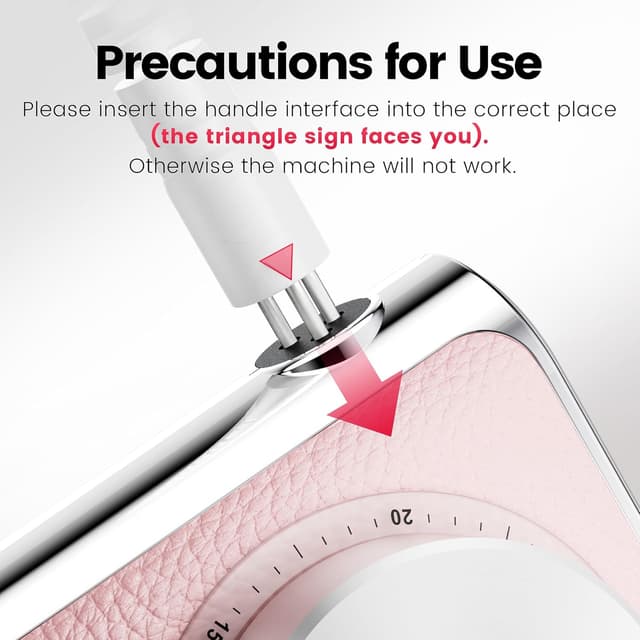 Detalle 1 de L'UGX Professional Cordless Nail Drill (30000RPM) – Rechargeable Electric E-File Kit for Acrylic & Gel