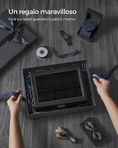 Thumbnail 6 de SONGMICS JWB020B01 Caja relojes 20 ranuras