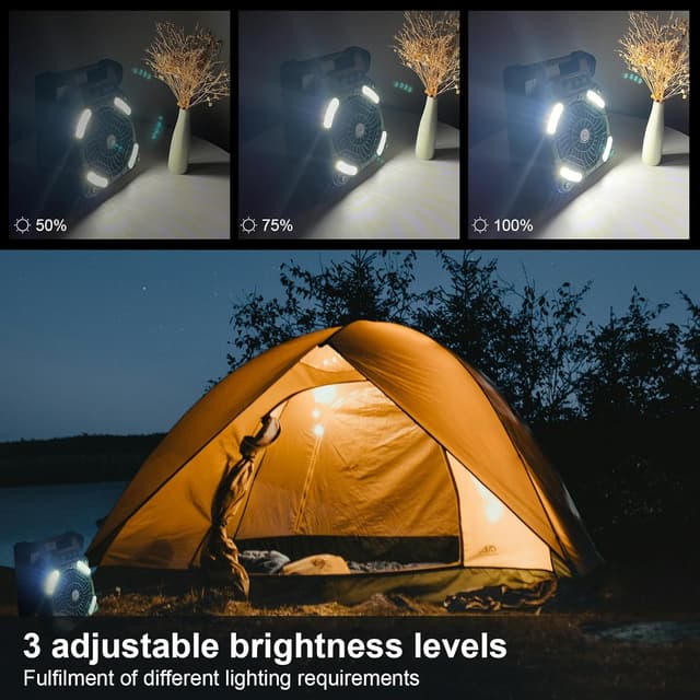 Thumbnail 4 de GY Ventilatore da campeggio 10400 mAh ⛺