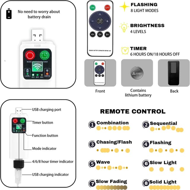 Thumbnail 2 de Sprifityy Catena luminosa 15 m 100 LED